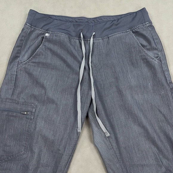 FIGS Zamora Jogger Scrub Pants Womens Medium (32x28) Gray Technical Collection - Picture 3 of 11